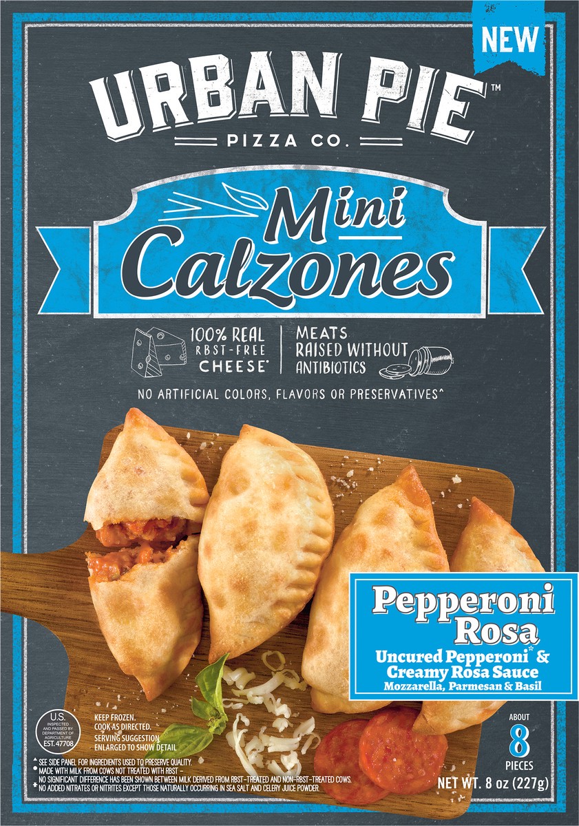 slide 6 of 15, Urban Pie Pizza Co. Mini Pepperoni Rosa Calzones 8 ea, 8 ct