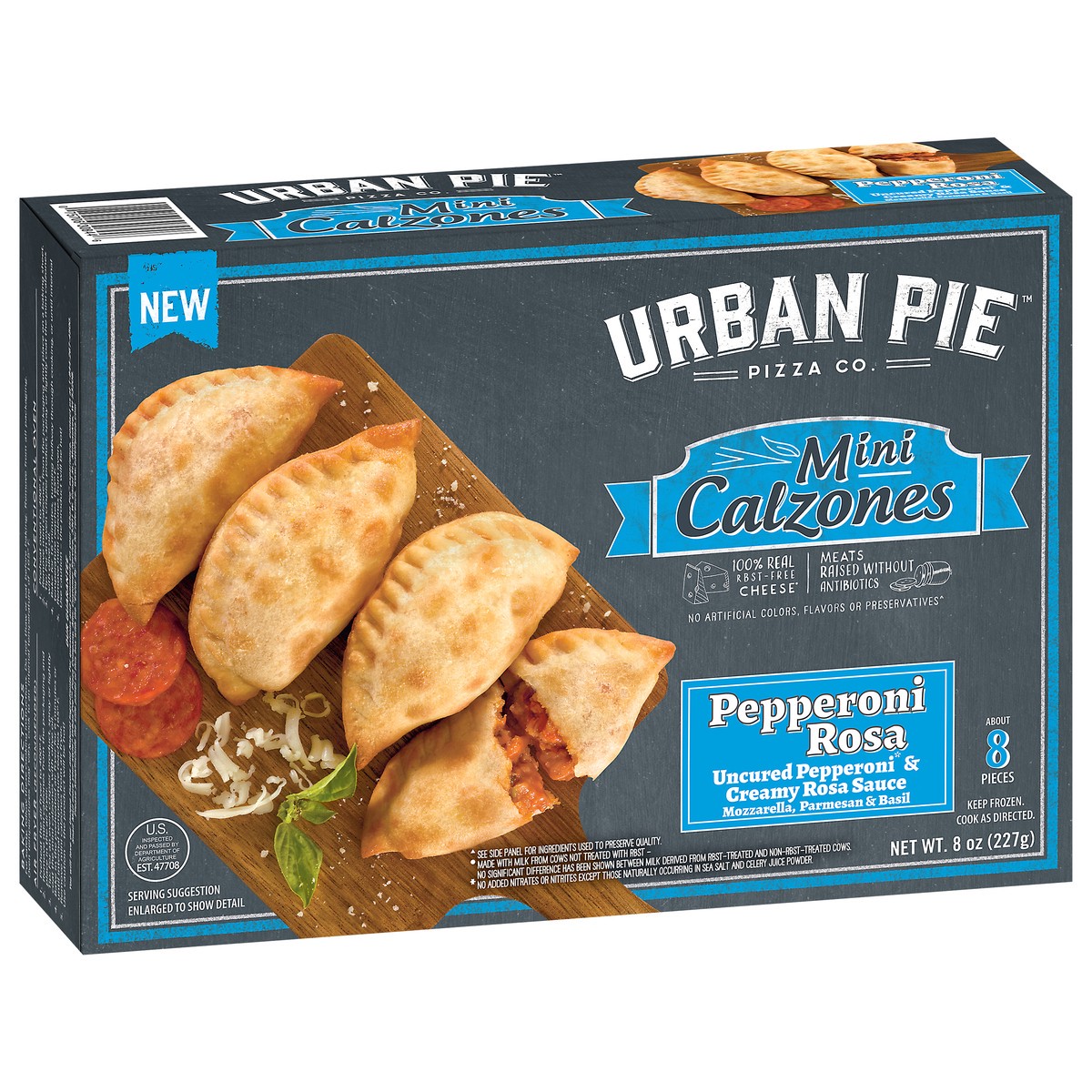 slide 3 of 15, Urban Pie Pizza Co. Mini Pepperoni Rosa Calzones 8 ea, 8 ct