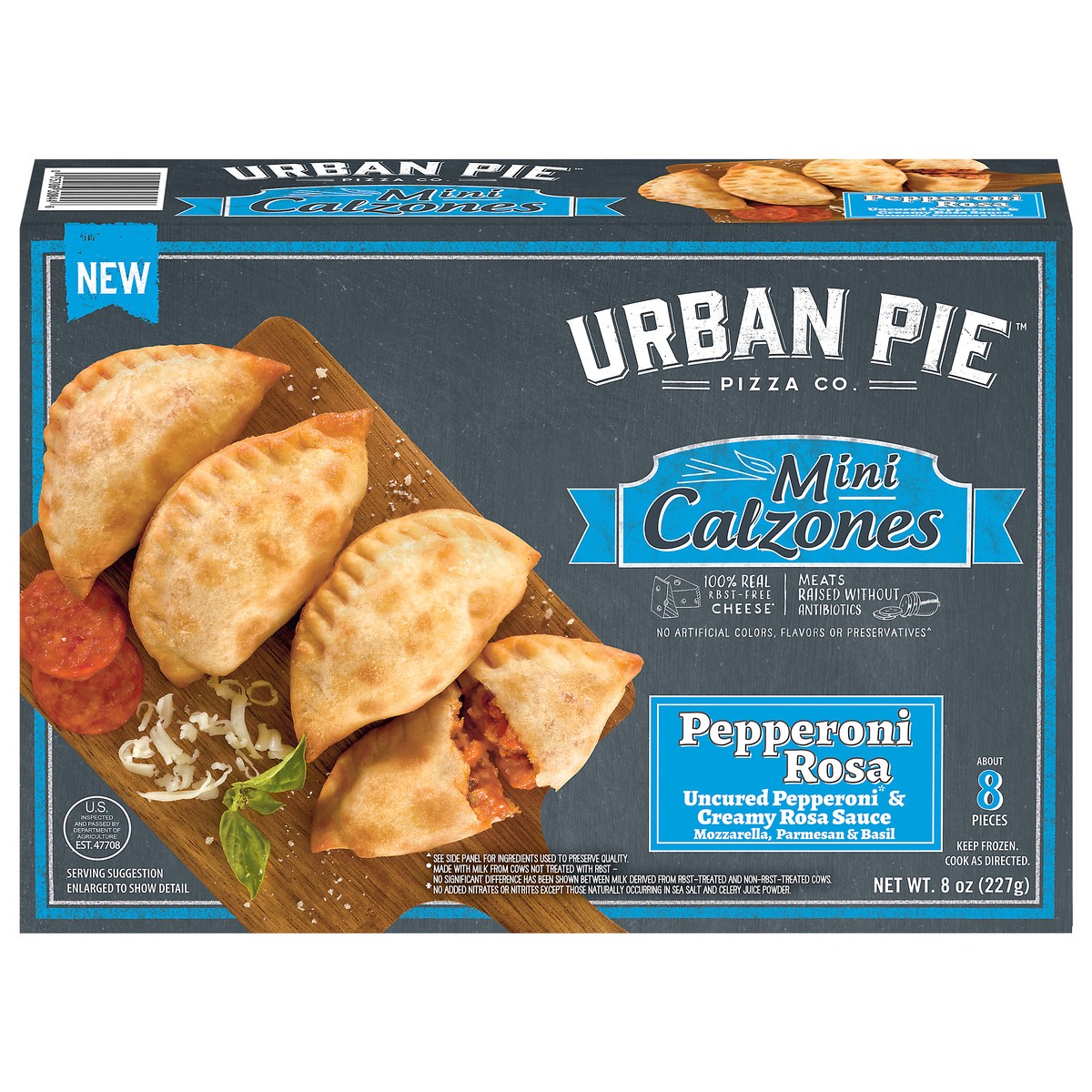 slide 15 of 15, Urban Pie Pizza Co. Mini Pepperoni Rosa Calzones 8 ea, 8 ct