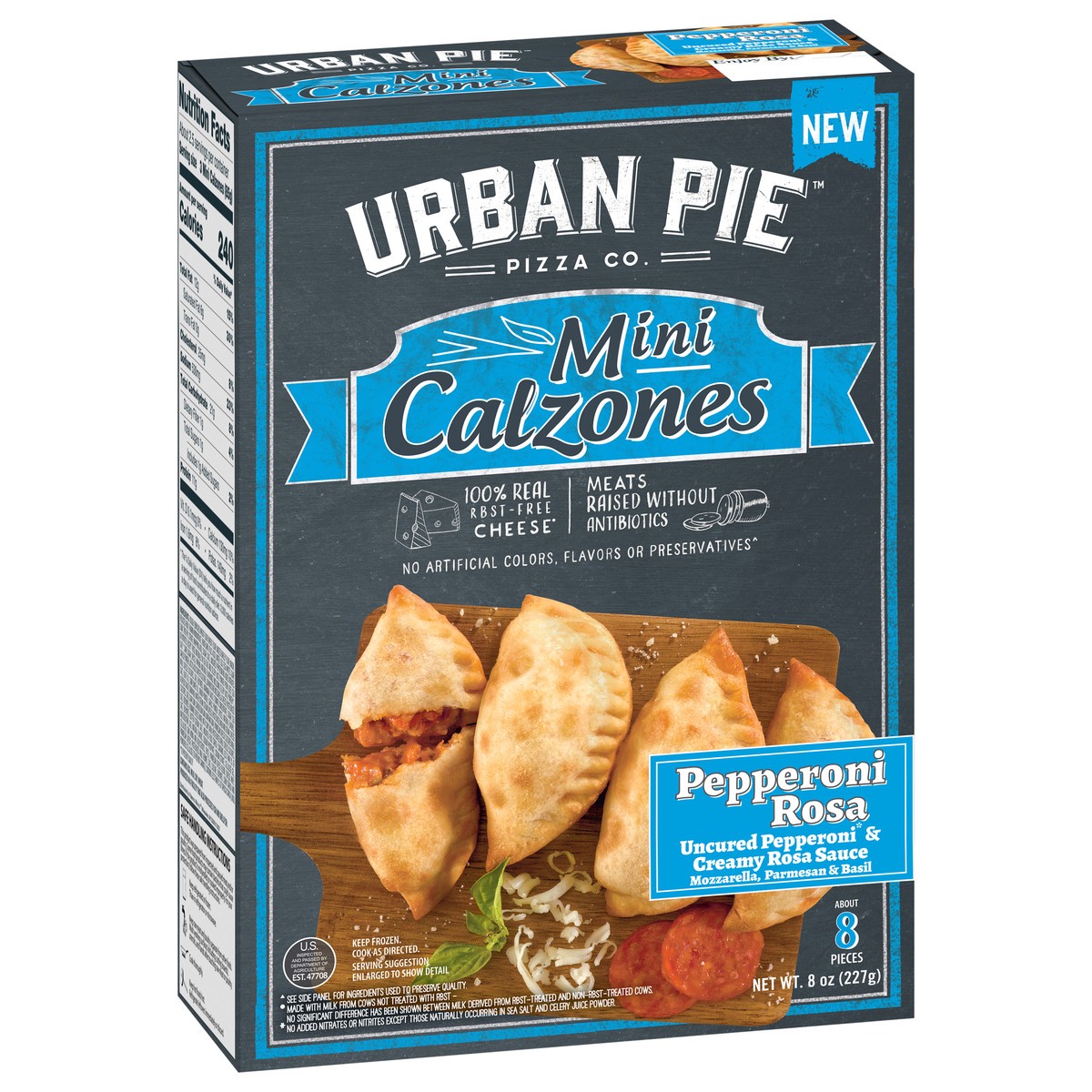 slide 7 of 15, Urban Pie Pizza Co. Mini Pepperoni Rosa Calzones 8 ea, 8 ct