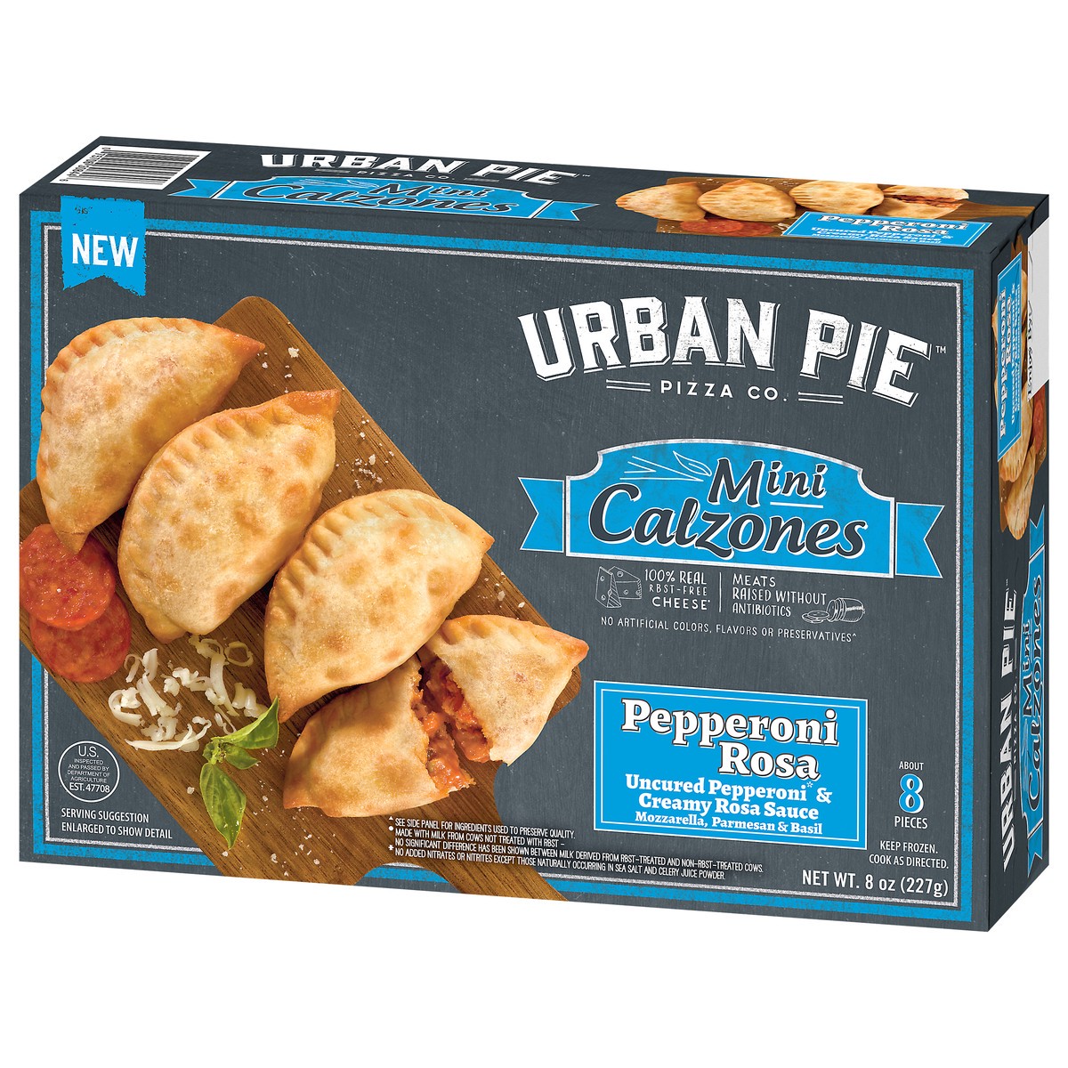 slide 14 of 15, Urban Pie Pizza Co. Mini Pepperoni Rosa Calzones 8 ea, 8 ct