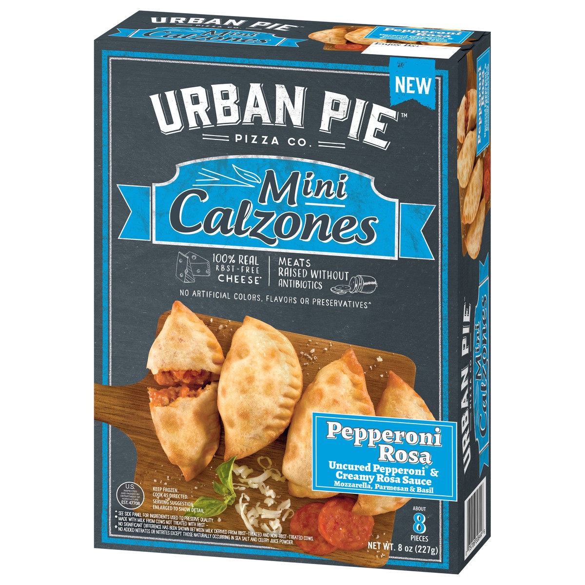 slide 4 of 15, Urban Pie Pizza Co. Mini Pepperoni Rosa Calzones 8 ea, 8 ct