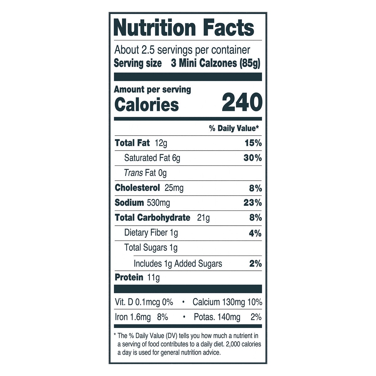 slide 12 of 15, Urban Pie Pizza Co. Mini Pepperoni Rosa Calzones 8 ea, 8 ct