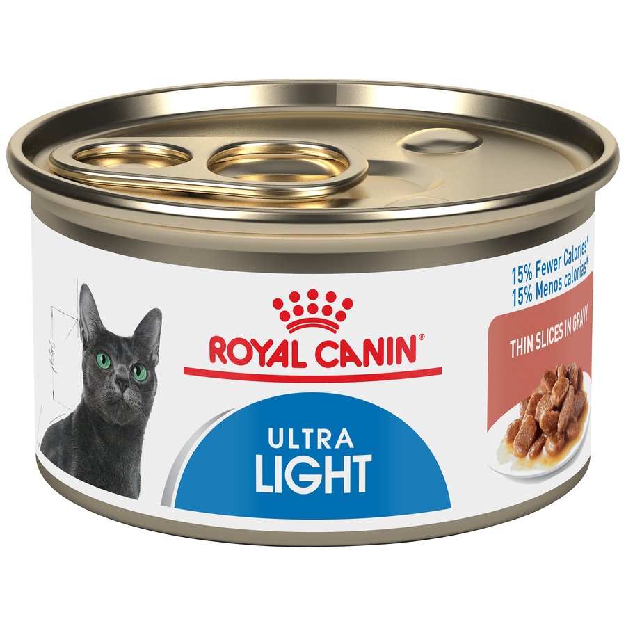 slide 1 of 9, Royal Canin Feline Health Nutrition Ultra Light Adult Canned Cat Food, 3 oz