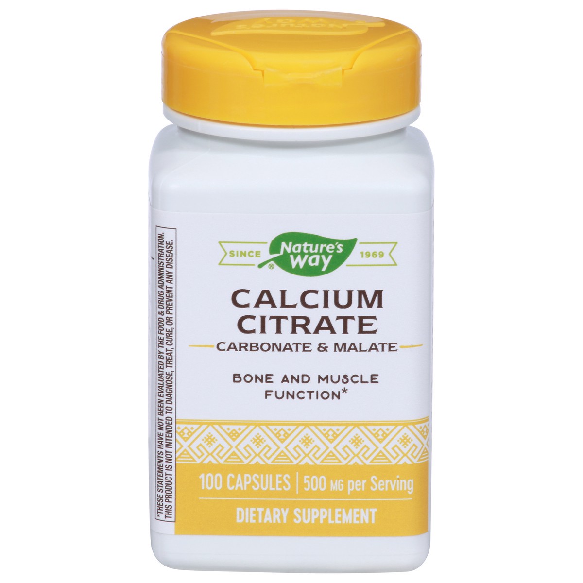 slide 1 of 1, Nature's Way Carbonate & Malate Calcium Citrate 100 Capsules, 100 ct