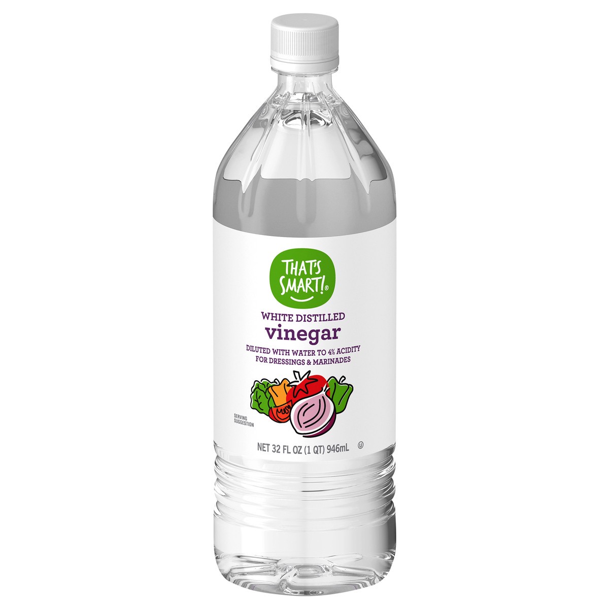 slide 1 of 9, That's Smart! White Distilled Vinegar, 32 fl oz