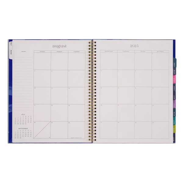 slide 5 of 10, 2025-2026 Organized by Happy Planner Monthly/Weekly Big Happy Planner, 8-1/2"" x 11"", Brushed Elegance, July 2025 To June 2026, PT0006B022, 1 ct