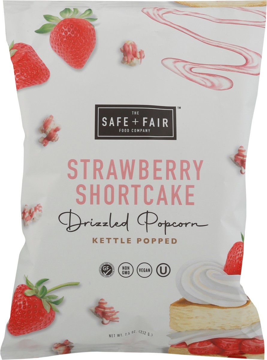 slide 8 of 14, The Safe + Fair Food Company Kettle Popped Strawberry Shortcake Drizzled Popcorn 7.5 oz, 7.5 oz