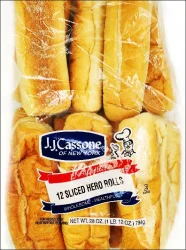 J.J. Cassone Sliced Hero Rolls