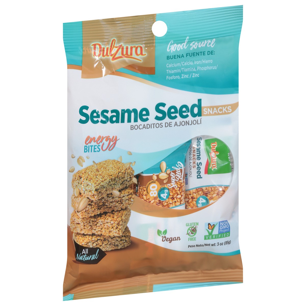 slide 5 of 9, Dulzura Sesame Seed Energy Bites 3 oz, 3 oz