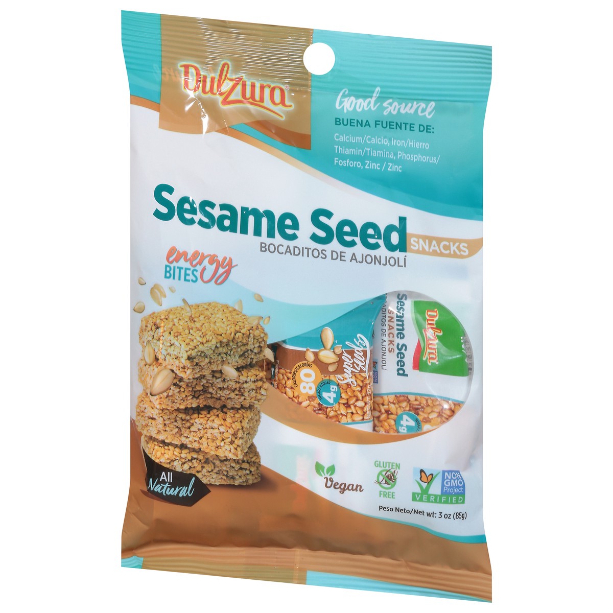 slide 4 of 9, Dulzura Sesame Seed Energy Bites 3 oz, 3 oz