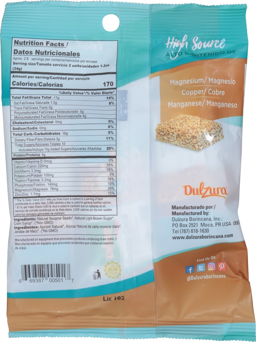 slide 2 of 9, Dulzura Sesame Seed Energy Bites 3 oz, 3 oz