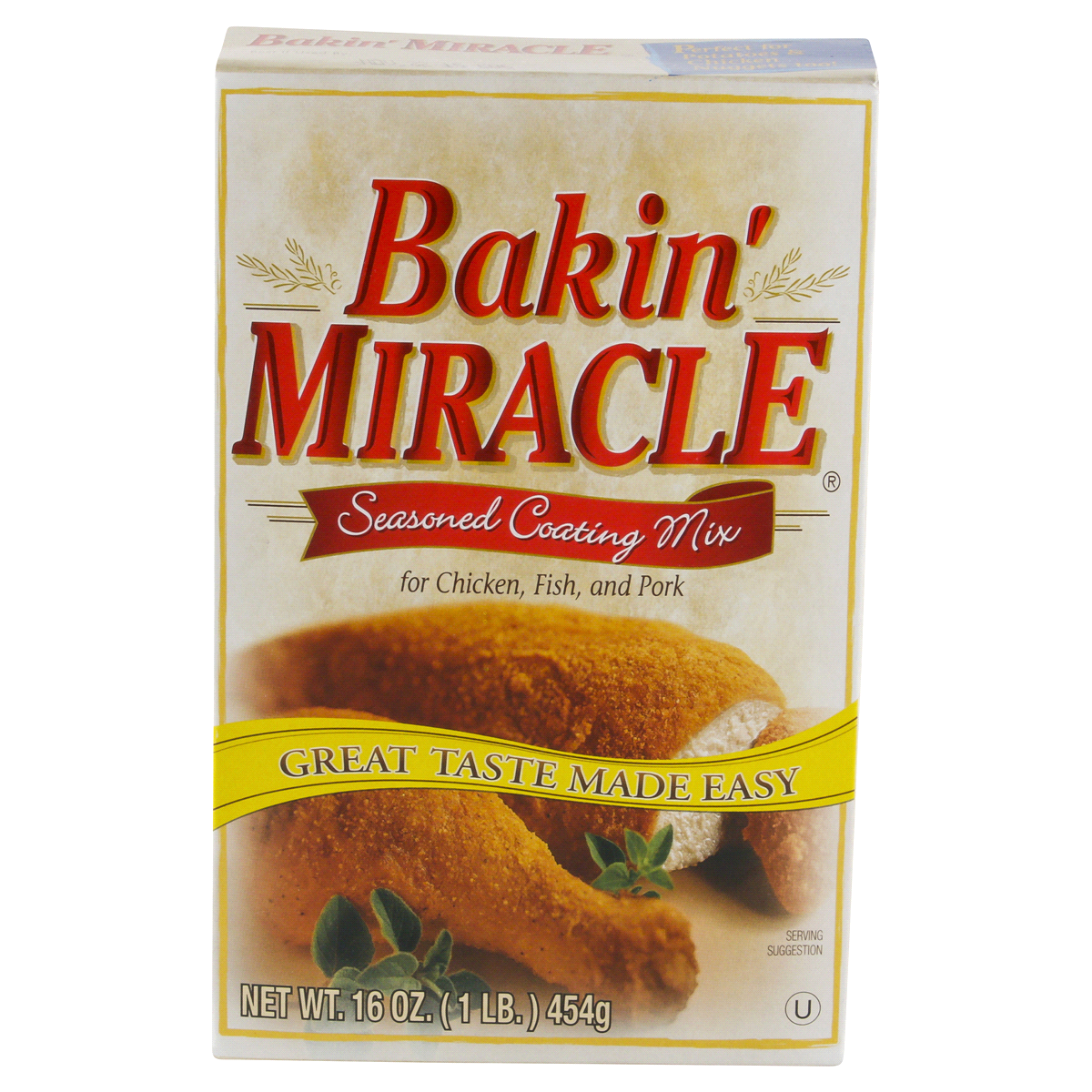 slide 1 of 8, Bakin' Miracle Seasoned Coating Mix For Chicken Fish And Pork, 16 oz