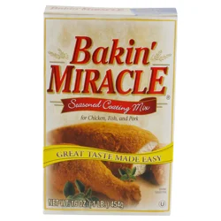 Bakin' Miracle Seasoned Coating Mix For Chicken Fish And Pork - 16 oz