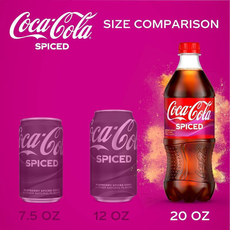 slide 8 of 8, Coca-Cola Spiced Bottle, 20 fl oz, 20 oz