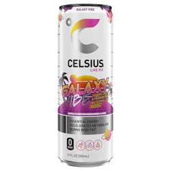 CELSIUS Sparkling Galaxy Vibe, Functional Energy Drink 12 Fl Oz Single Can