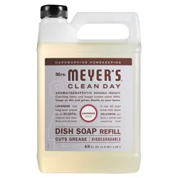 Mrs. Meyer's Clean Day Liquid Dish Soap Refill, Lavender Scent, 48 Ounce Bottle