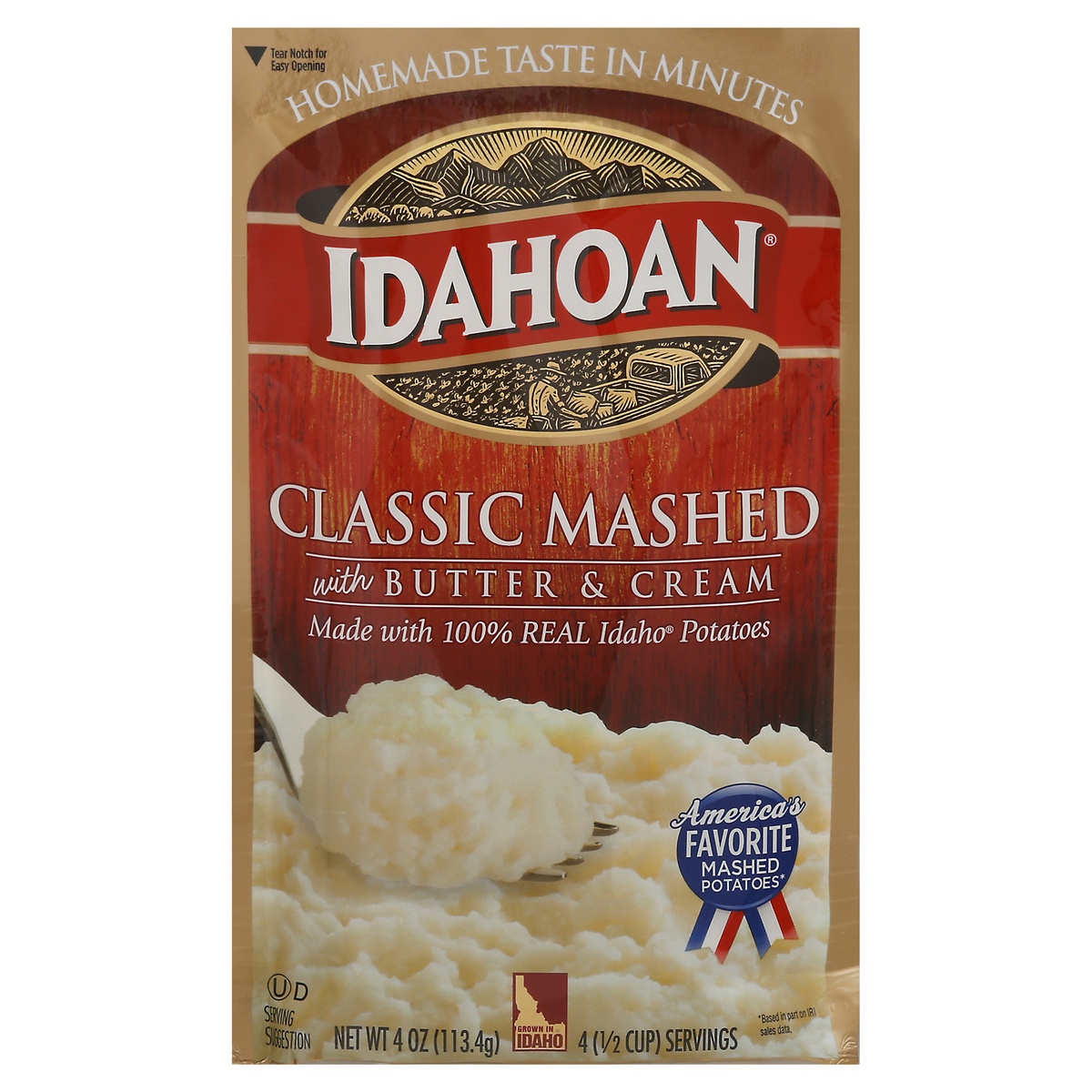 slide 1 of 11, Idahoan Classic Mashed Potatoes, 4 oz