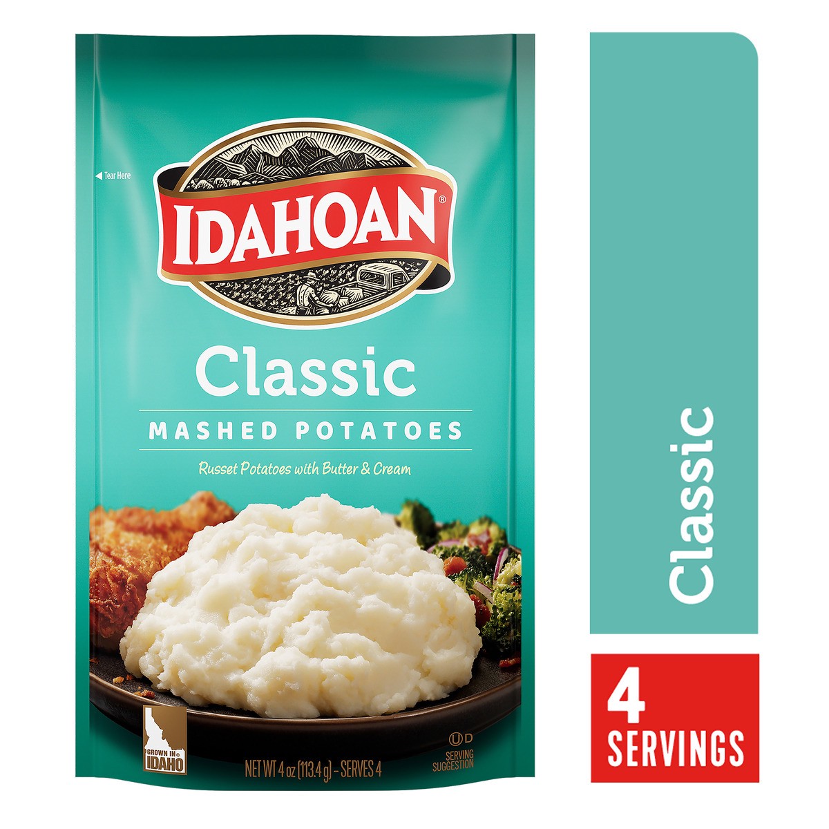 slide 1 of 3, Idahoan Classic Mashed Potatoes - 4 oz, 4 oz
