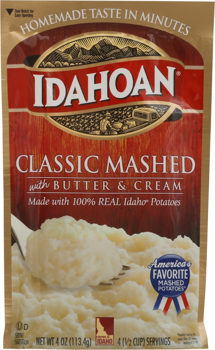slide 9 of 11, Idahoan Classic Mashed Potatoes, 4 oz
