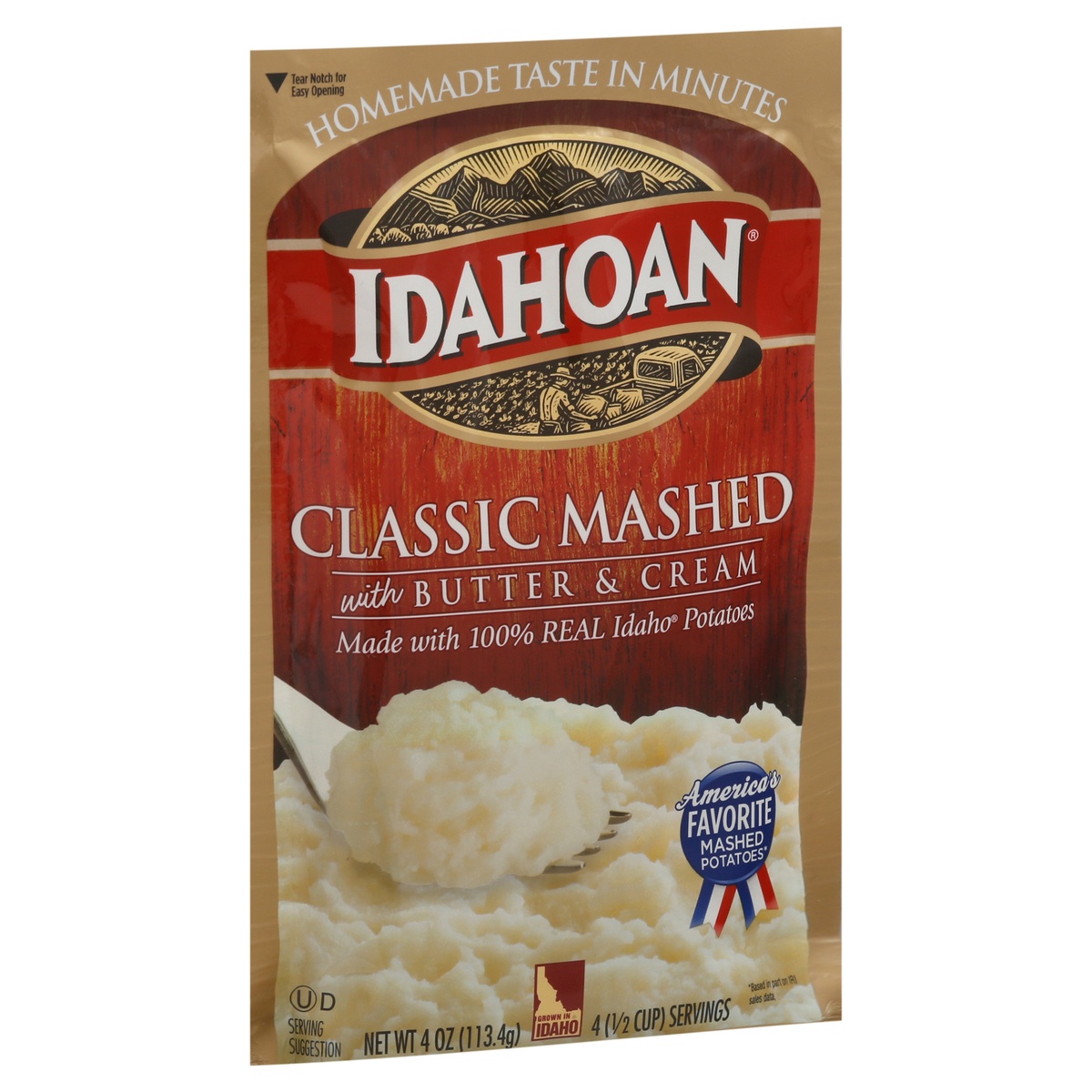 slide 11 of 11, Idahoan Classic Mashed Potatoes, 4 oz