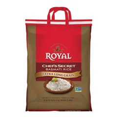 Royal Chef''s Secret™ Basmati White Rice - Premium Extra Long Grain Basmati Rice - 10 lb Bag