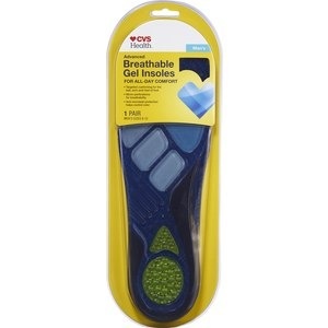 slide 1 of 1, CVS Health Men's Breathable Gel Insoles Sizes 8-13, 1 ct