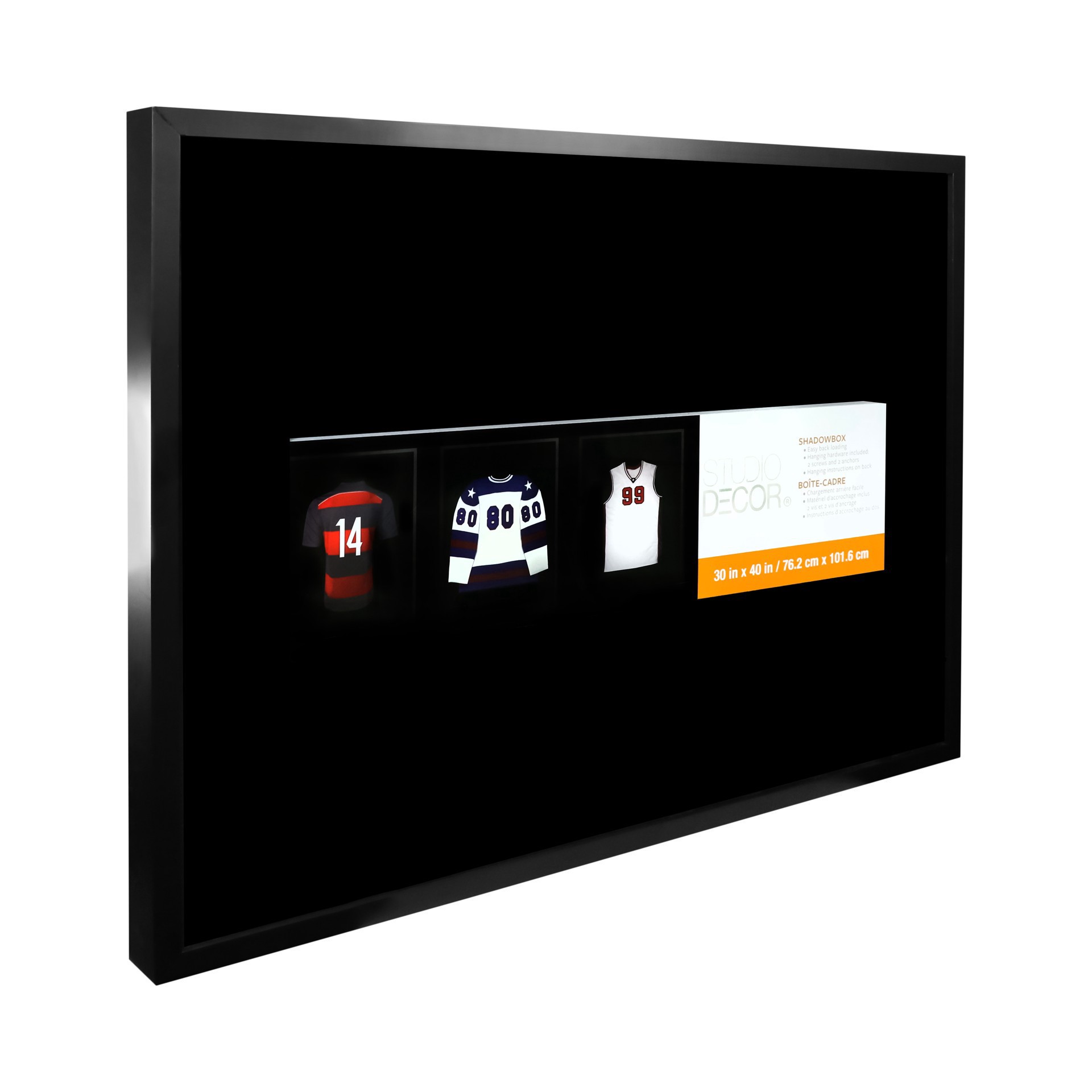 slide 5 of 5, 30" X 40" Black Large Shadow Box By Studio Decor, 30 in x 40 in