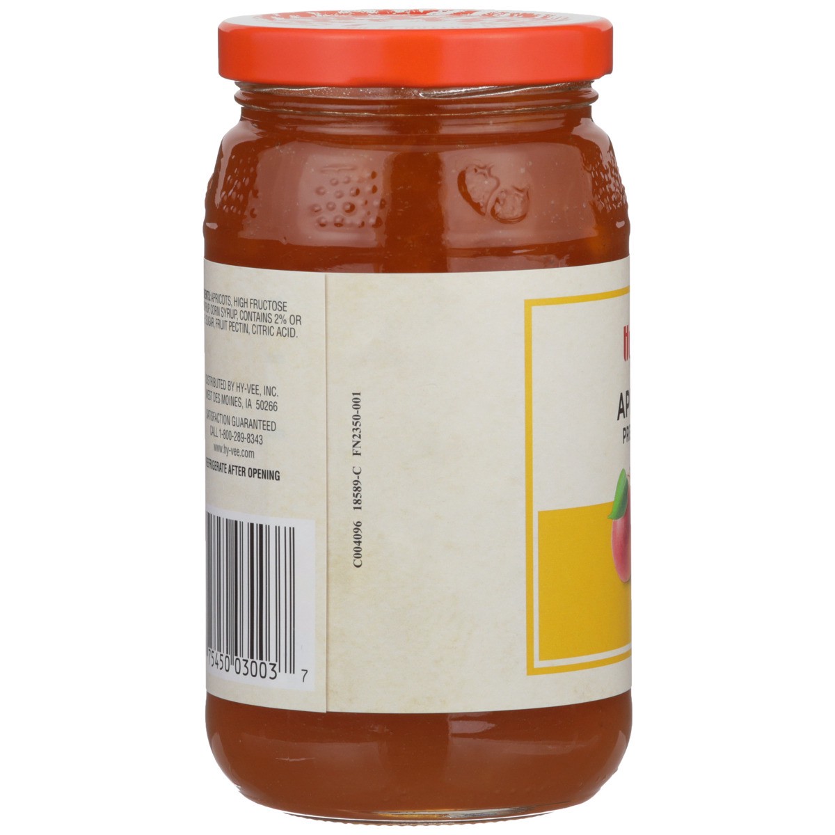slide 4 of 8, Hy-vee Apricot Preserves, 18 oz