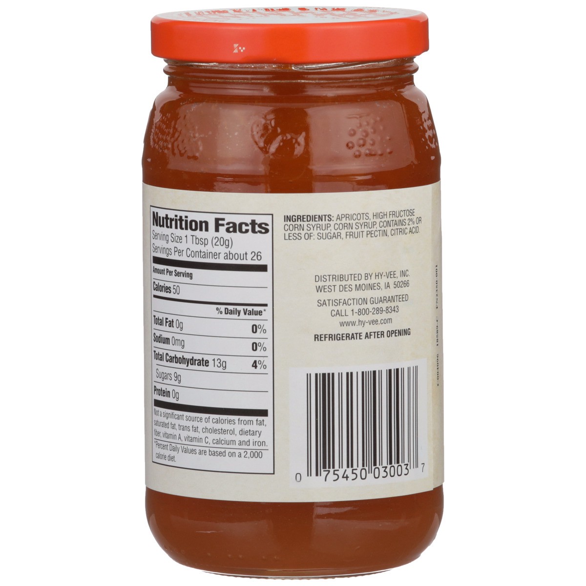 slide 2 of 8, Hy-vee Apricot Preserves, 18 oz