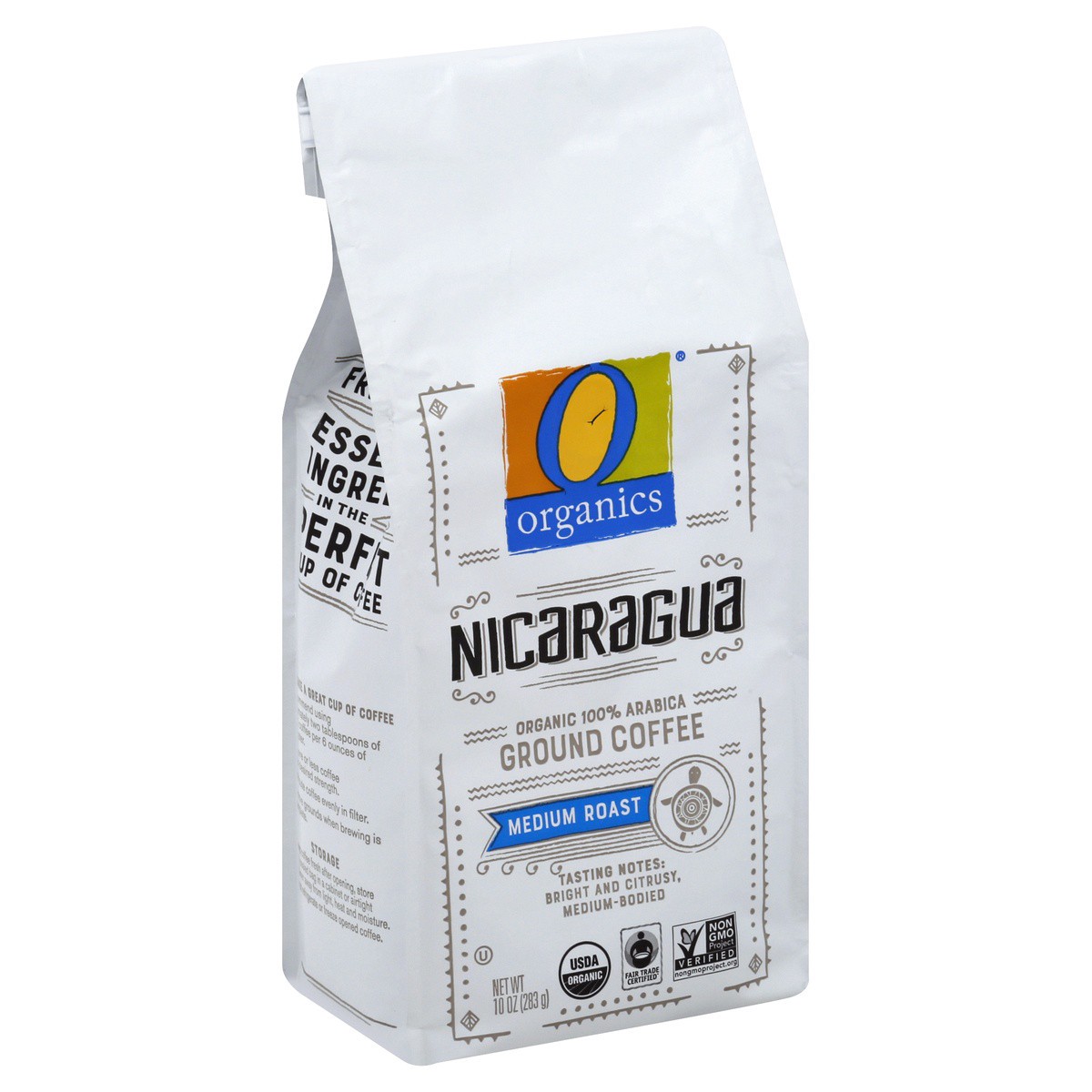slide 1 of 7, O Organics Coffee Organic Arabica Ground Medium Roast Nicaragua, 10 oz