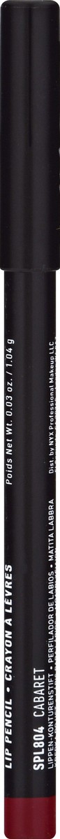 slide 4 of 10, NYX Professional Makeup Cabaret SPL804 Lip Pencil 0.03 oz, 0.03 oz