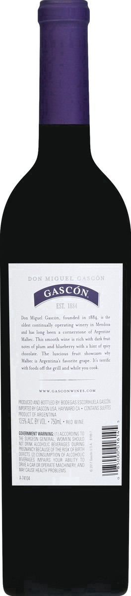 slide 5 of 22, Gascon Red Wine, 750 ml