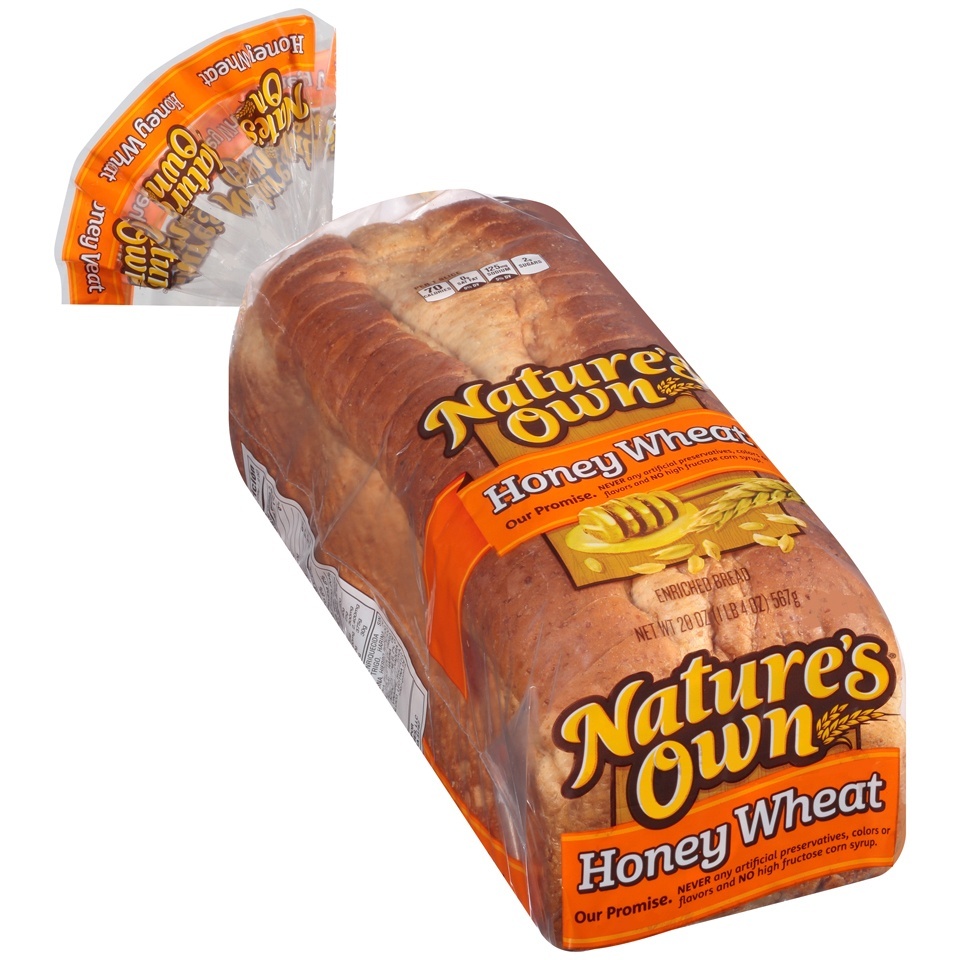 slide 1 of 1, Nature's Own Honey Wheat Bread, 24 oz