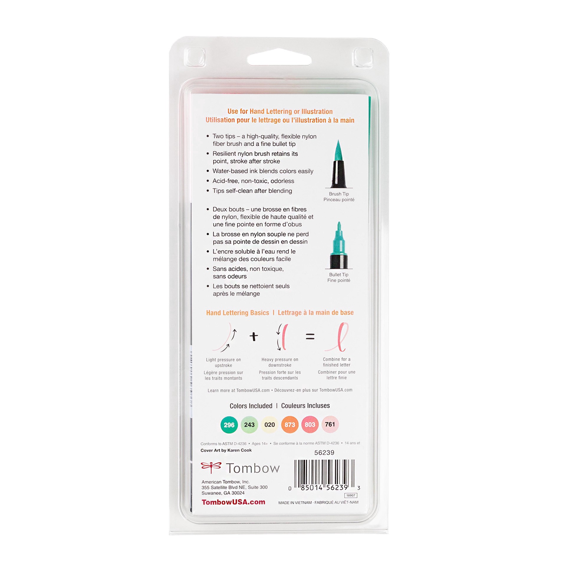 slide 8 of 9, Tombow Just Peachy Dual Brush Pens, 6 pens