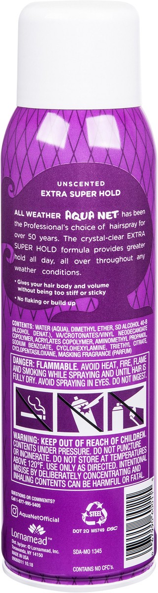 slide 6 of 7, Aqua Net Hair Spray Ex Unscented, 11 oz