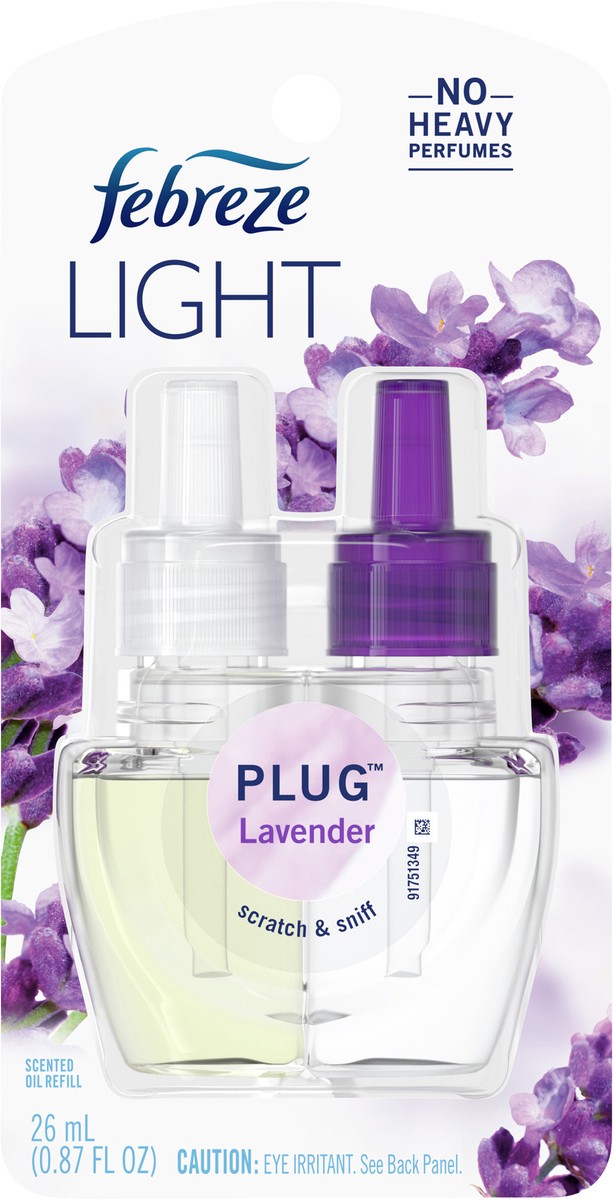 slide 4 of 4, Febreze Plug Light Lavender Scented Oil Refill 26 ml, 26 ml