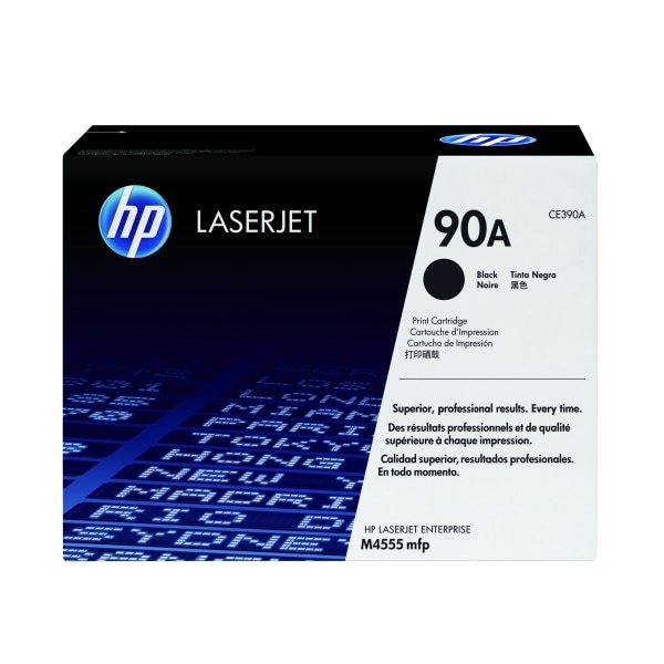 slide 1 of 2, HP 90A Original Black Toner Cartridge (Ce390A), 1 ct