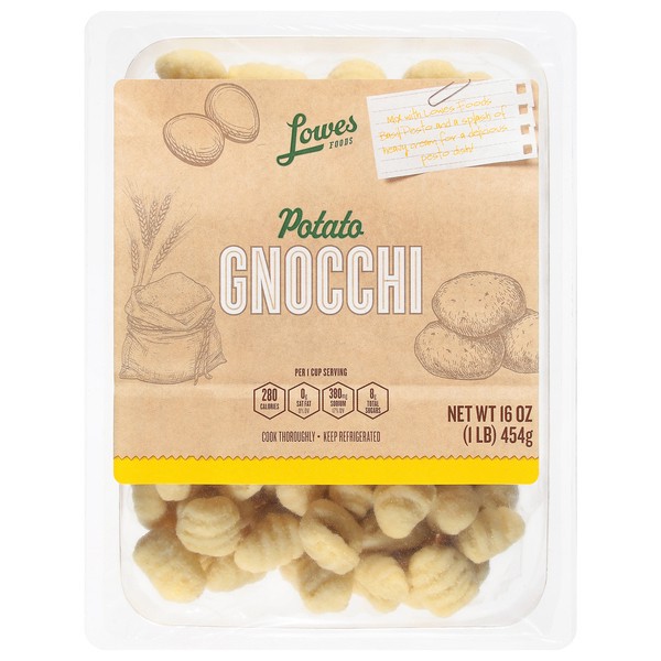 slide 1 of 1, Lowes Foods Potato Gnocchi - 16 oz, 16 oz