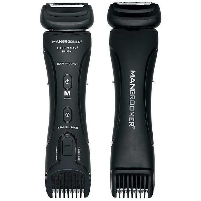 slide 1 of 6, Mangroomer Lithium Max Plus Body Groomer & Trimmer Black, 7 in