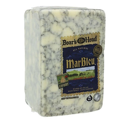 slide 1 of 1, Boar's Head Marbleu Marbled Blue Monterey Jack Cheese, per lb