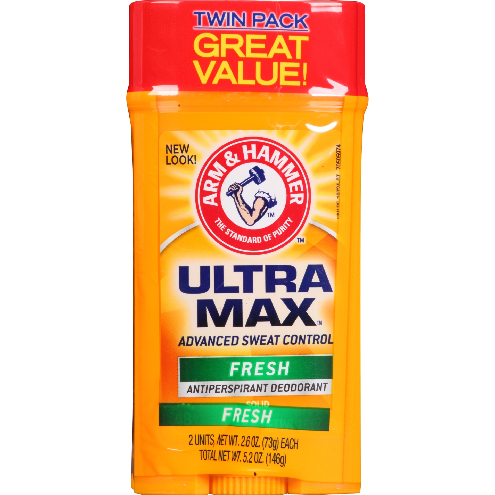 slide 6 of 7, ARM & HAMMER Ultra Max Fresh Value Twin Pack, 2 ct; 2.06 oz
