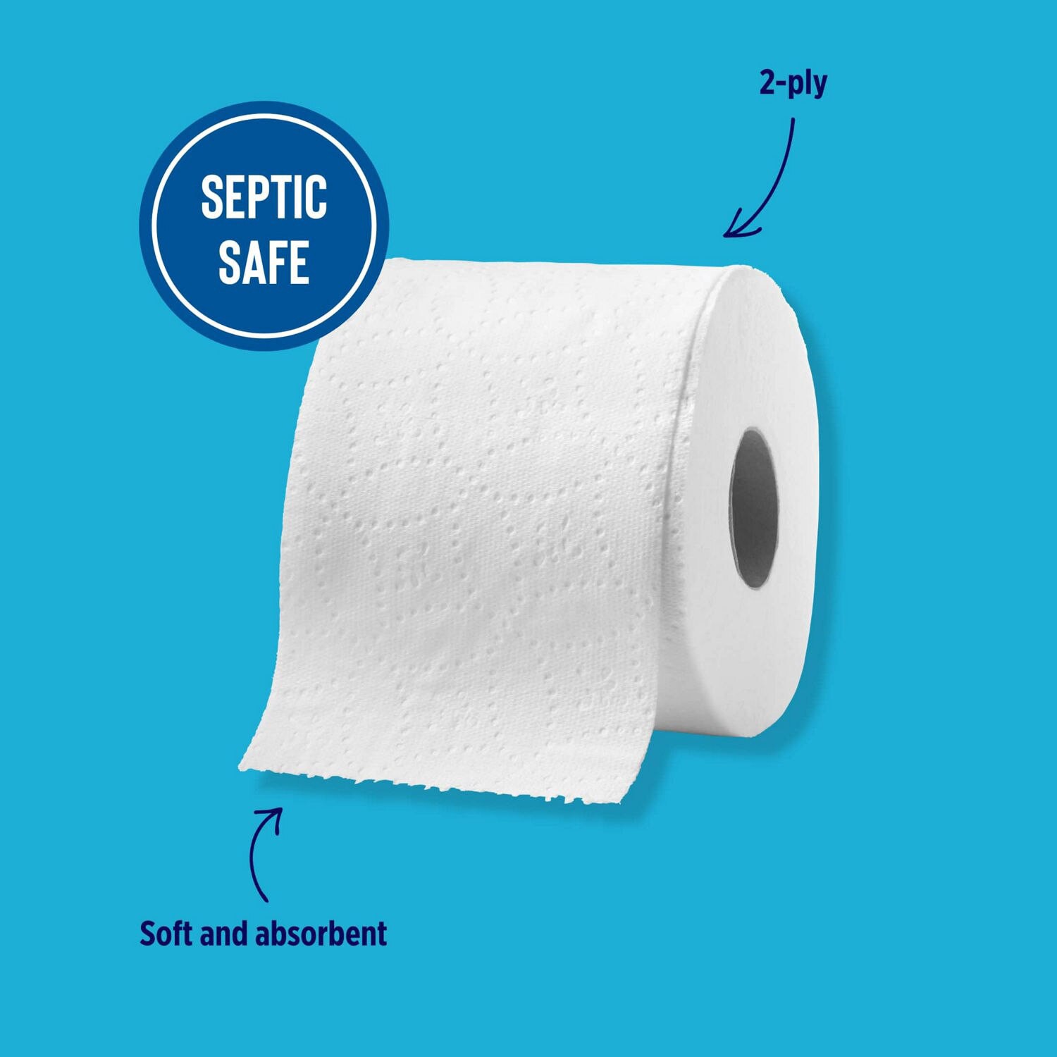 slide 4 of 4, Total Home Ultra Soft Premium Toilet Paper, 4 Mega Rolls, 284 sht