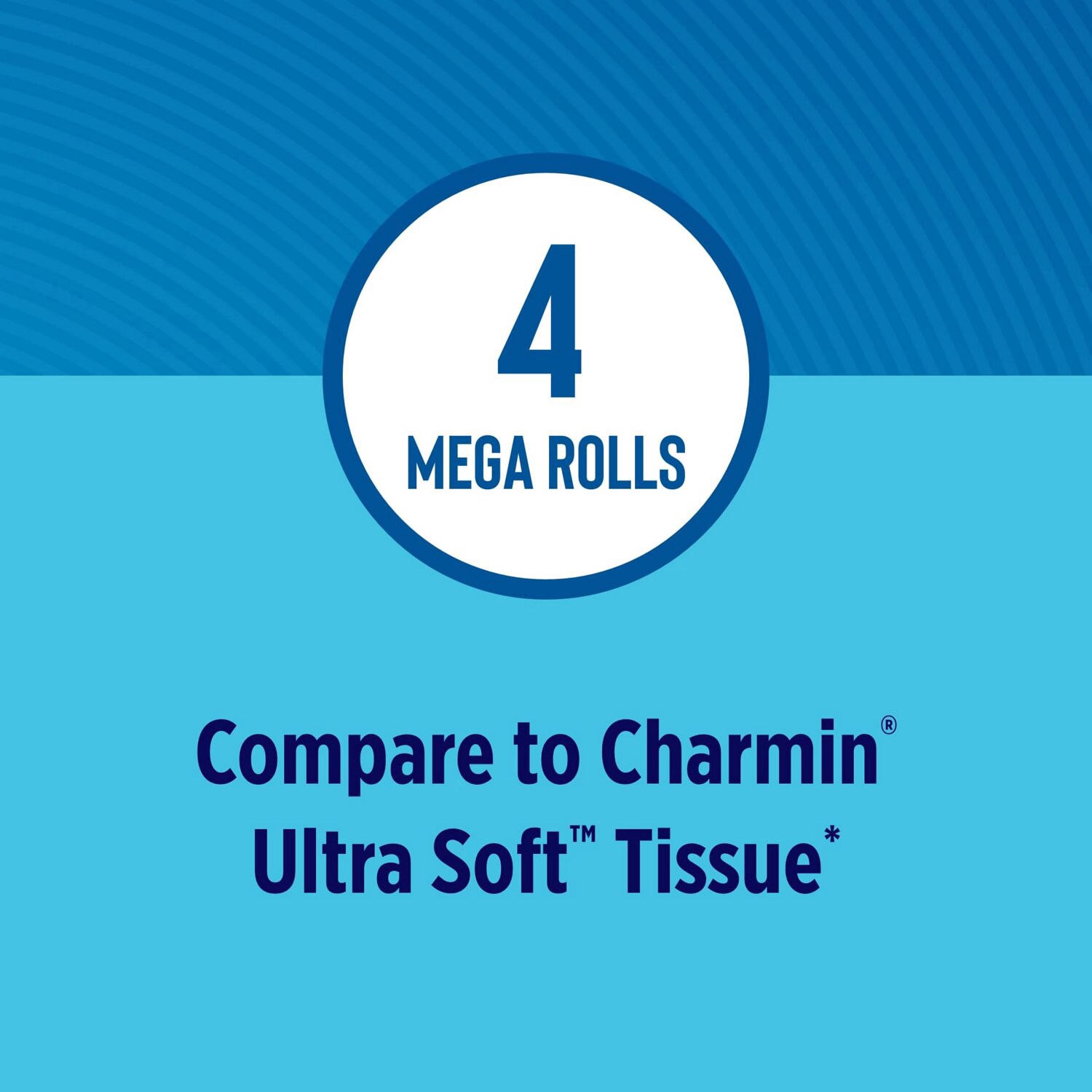 slide 3 of 4, Total Home Ultra Soft Premium Toilet Paper, 4 Mega Rolls, 284 sht