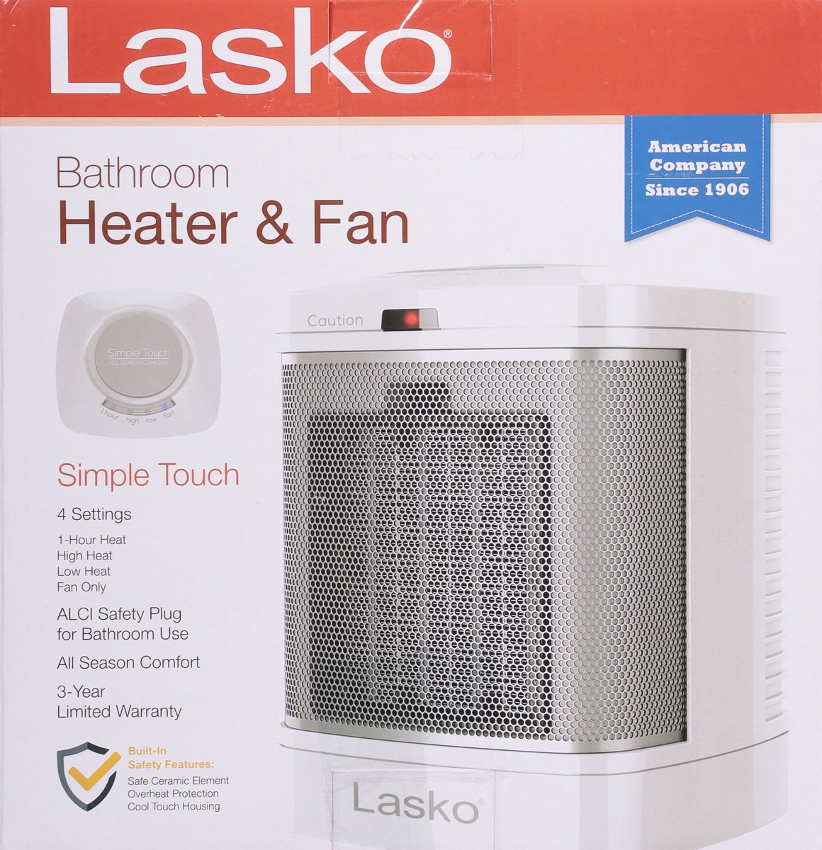 slide 5 of 11, Lasko Bathroom Heater & Fan 1 ea, 1 ct