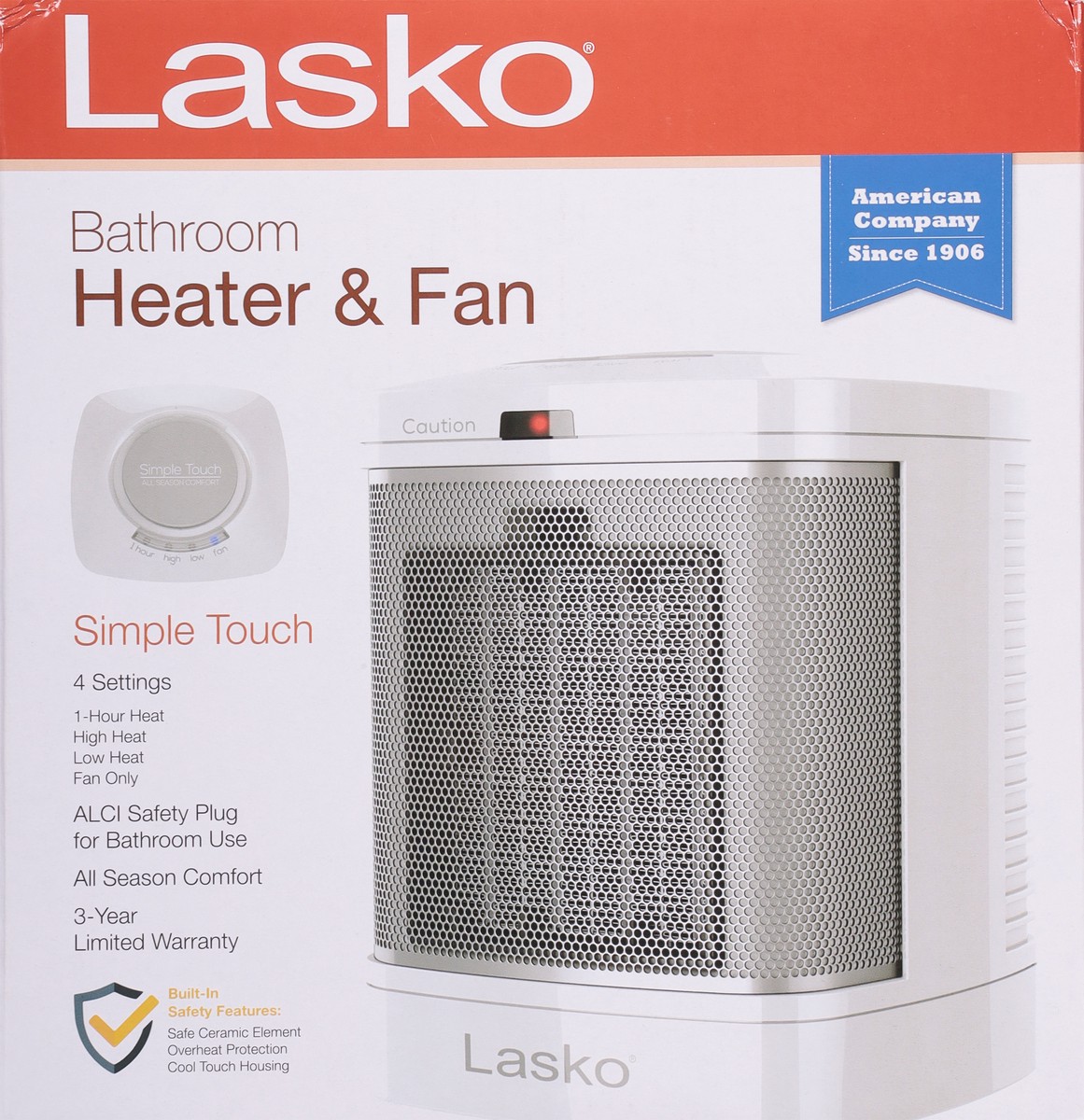 slide 9 of 11, Lasko Bathroom Heater & Fan 1 ea, 1 ct