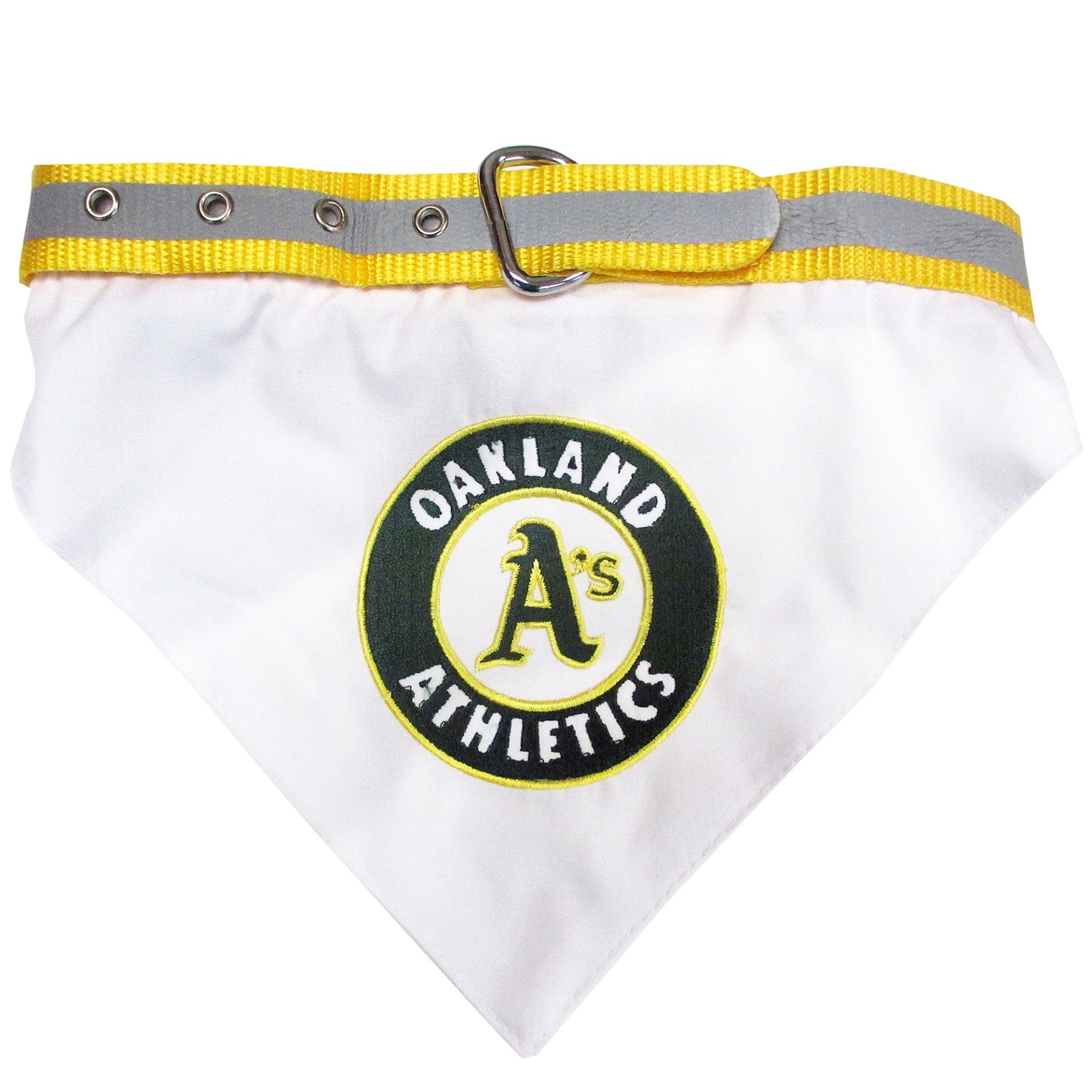 slide 1 of 1, Pets First Oakland Athletics Collar Bandana, SM