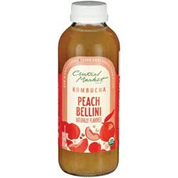 Central Market Organic Kombucha - Peach Bellini