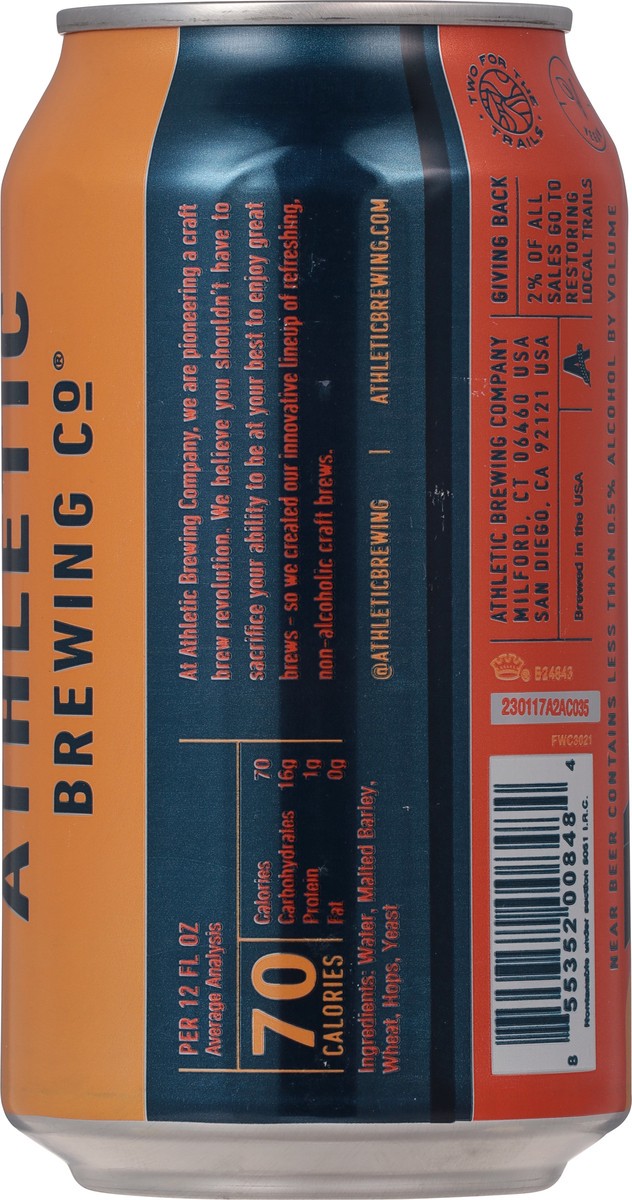 slide 5 of 9, Athletic Brewing Co Hazy IPA Free Wave Beer 12 fl oz, 12 fl oz