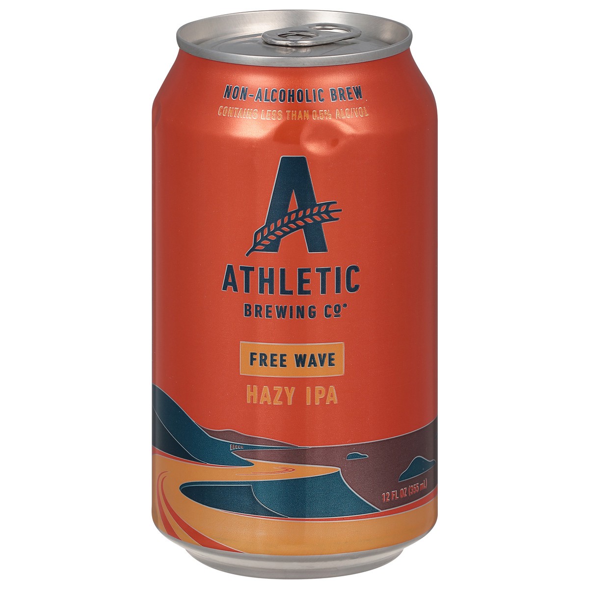 slide 1 of 9, Athletic Brewing Co Hazy IPA Free Wave Beer 12 fl oz, 12 fl oz